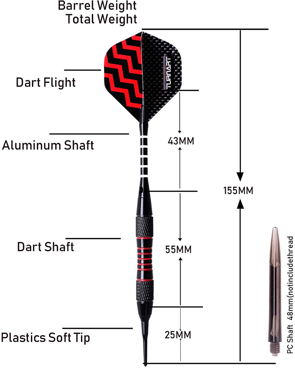 Darts Plastic Tip - Professional Soft Tip Darts Set for Electronic Dartboard 9 Pcs 18 Grams with 50 Extra Tips 9 Shafts 27 Flights Tool Kit Flight Protectors and Gift Darts Case
